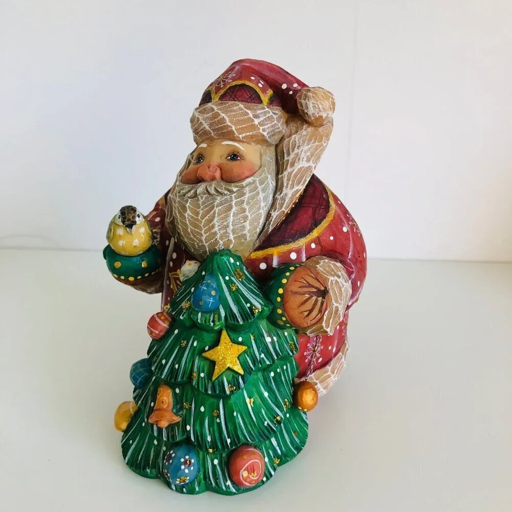 Derevo Collection G. DeBrekht‎ Secret Surprise Santa Box Figurine Box